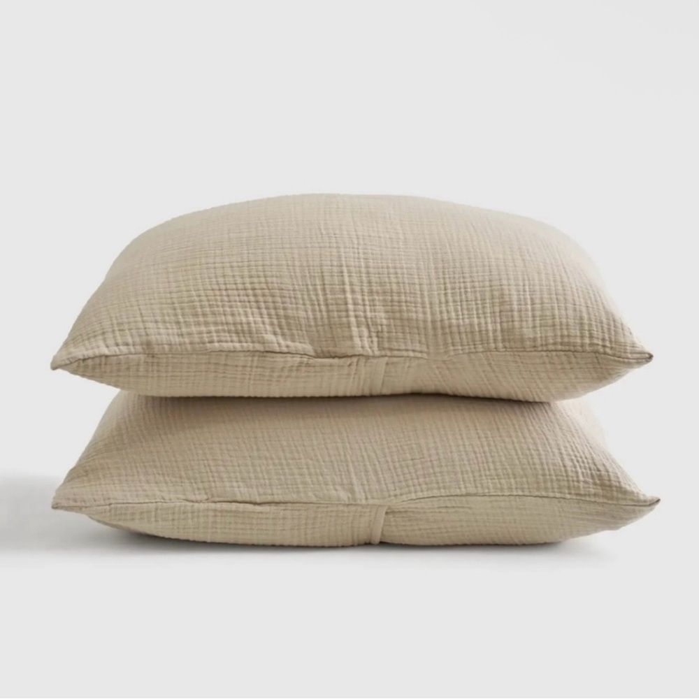 Quince Organic Airy Gauze Sham Set - King